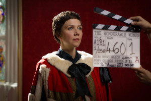 Maggie Gyllenhaal on location